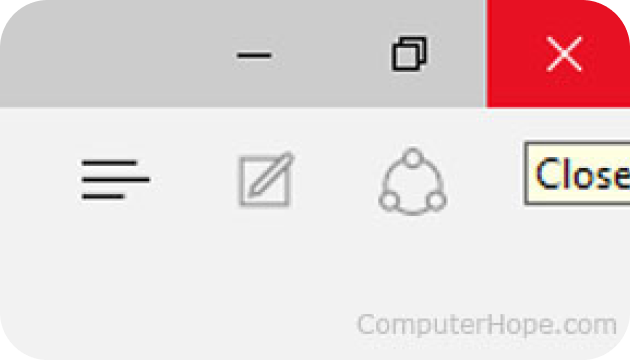 Close — закрити